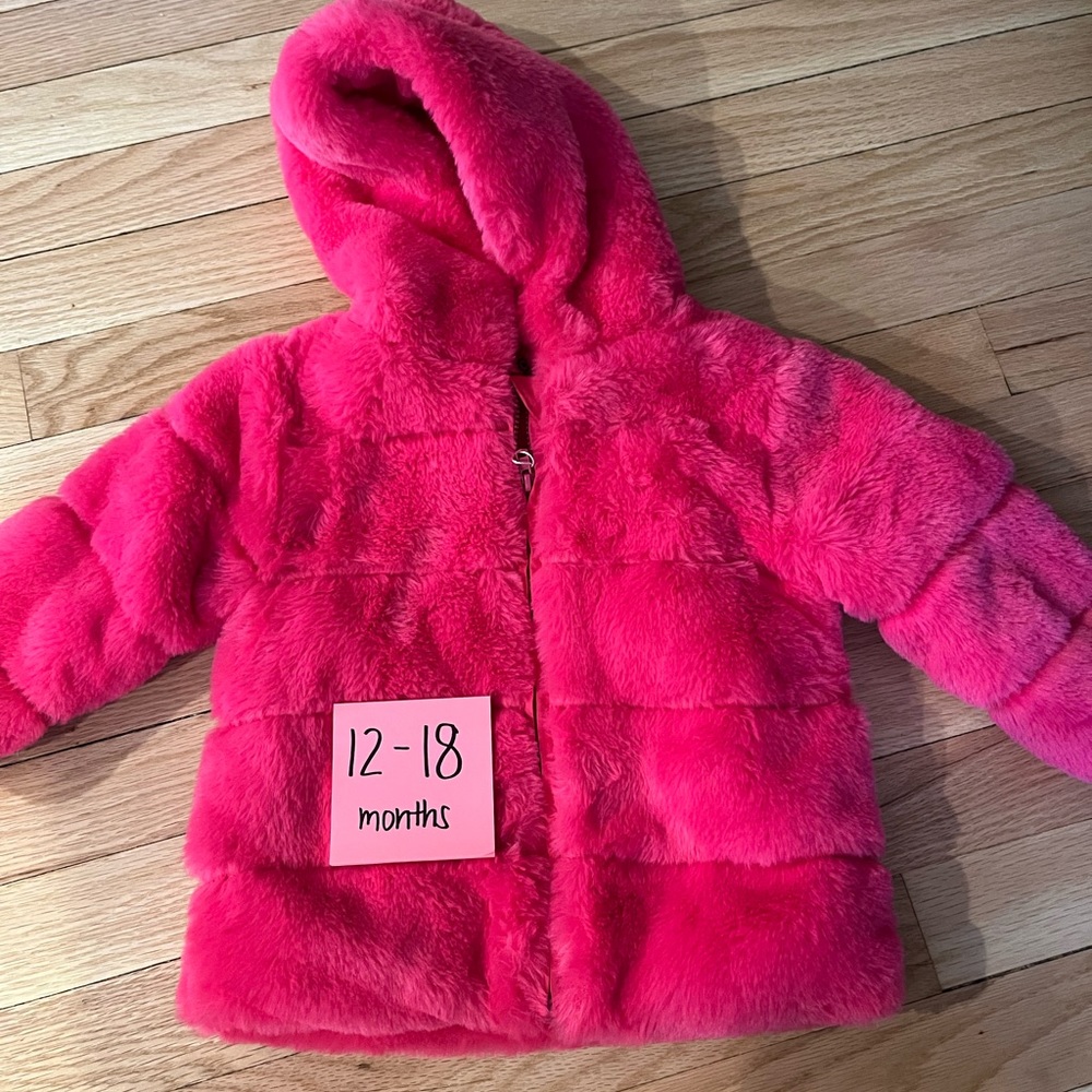 Bright Pink Fur Coat